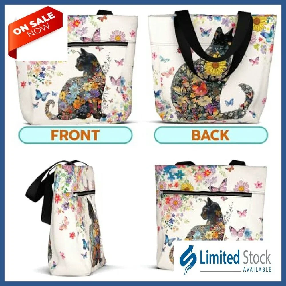 Waterproof Tote Bag with Multiple Pockets for Work and Travel - Picture 5 of 8